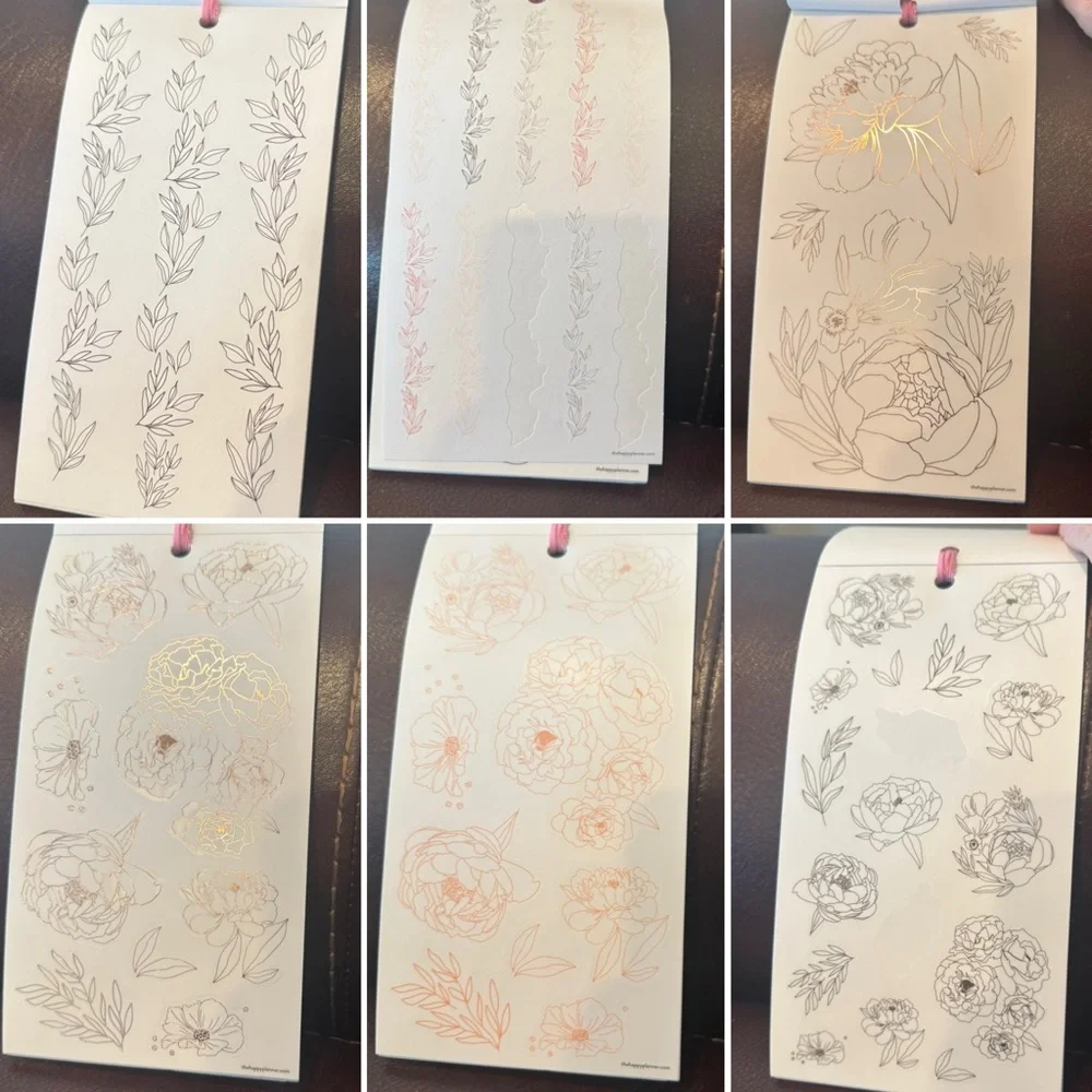 Sophisticated Florals & Pressed Florals Sticker Books by the Happy Planner